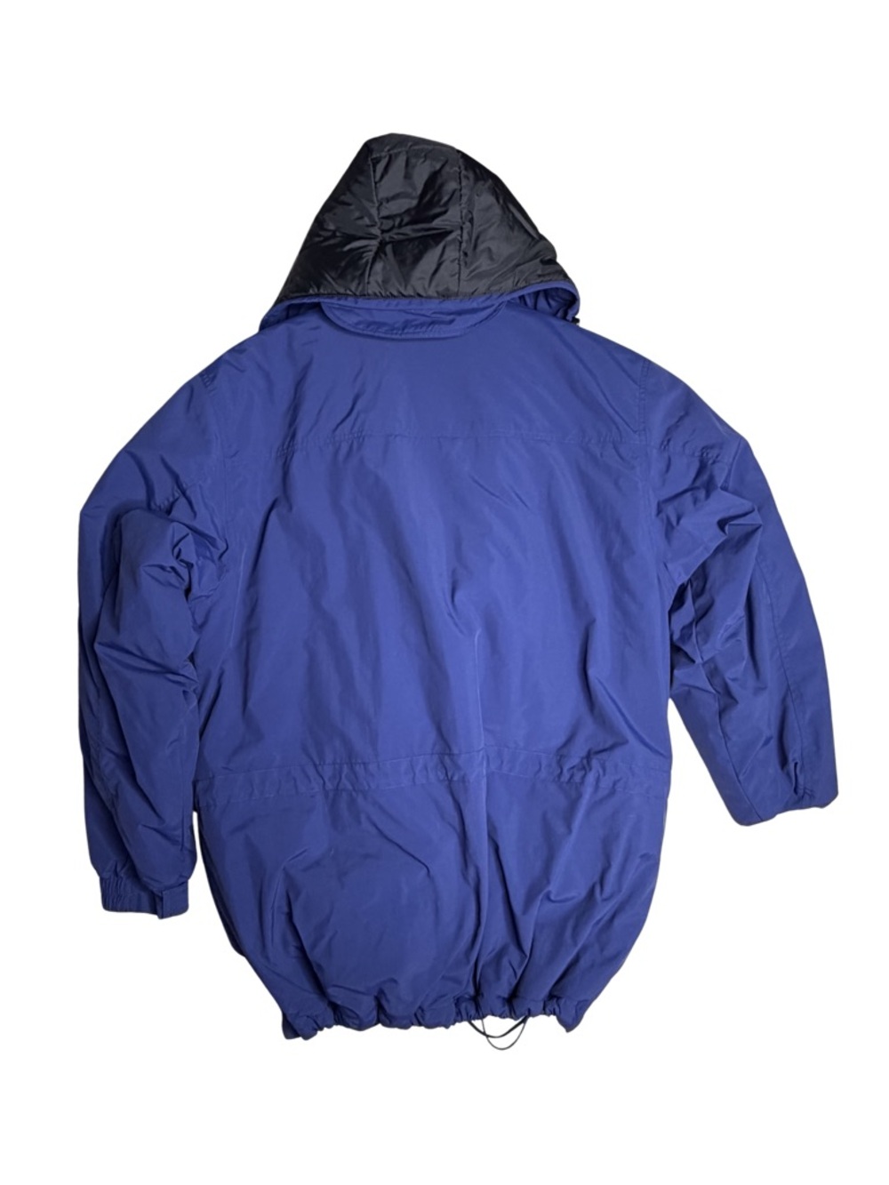LL Bean Mens Large Insulated Jacket Blue Thinsulate Winter Coat Outdoor Hooded - Picture 2 of 5